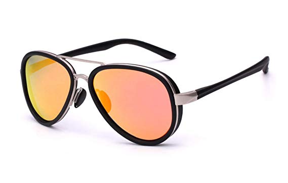 Laura Fairy Brand Designer TR90 Funky Polarized Aviator Sunglasses