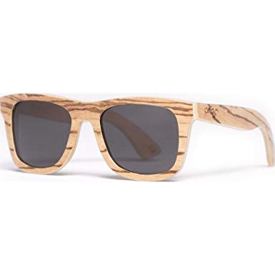 Proof Eyewear Unisex Ontario Pear Skate Wood Sunglasses Handcrafted Water Resistant