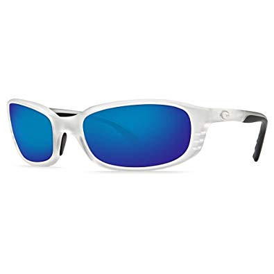 Costa Del Mar Sunglasses - Brine- Glass / Frame: Matte Crystal Lens: Polarized Blue Mirror 400 Glass