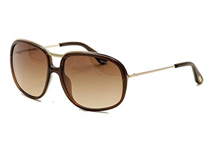 Tom Ford Cori FT0282 Sunglasses-50F Brown (Brown Lens)-61mm