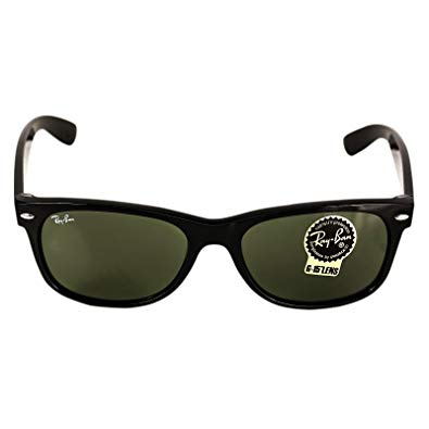 Ray Ban RB2132 901L NEW WAYFARER 55mm Sunglasses - Size: 55--18--145 - Color: Black
