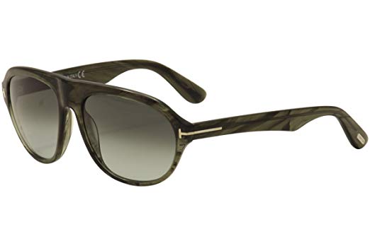 Tom Ford FT0397/S 20B IVAN Grey Marble Oval sunglasses