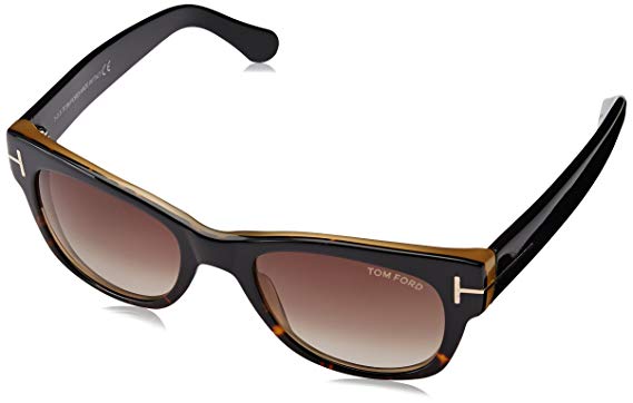 Tom Ford Sunglasses FT 0058 Cary 182 Shiny Dark Havana, Dark Grey Lenses