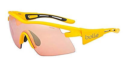 Bolle Vortex Sunglasses, Yellow TDF Frame, Rose Gunmetal Lens